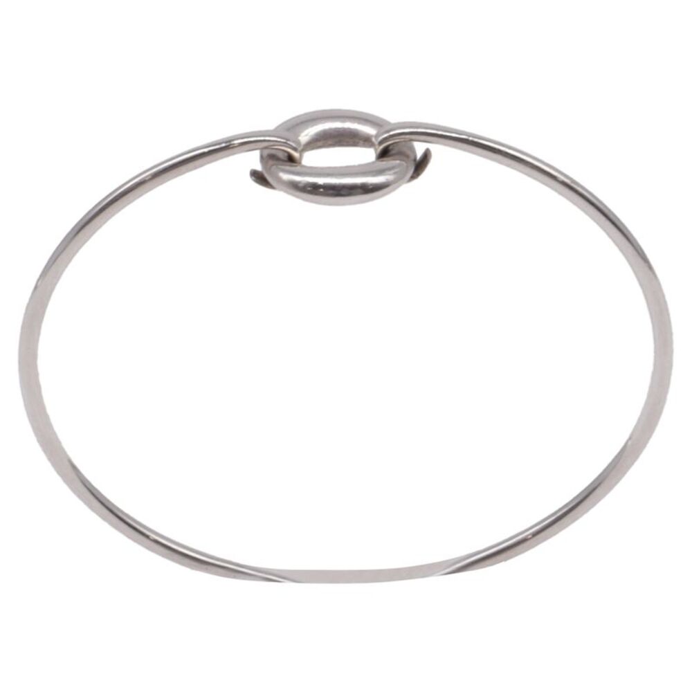 Tiffany & Co Sevillana 'O' Bangle Bracelet in Silver Metal